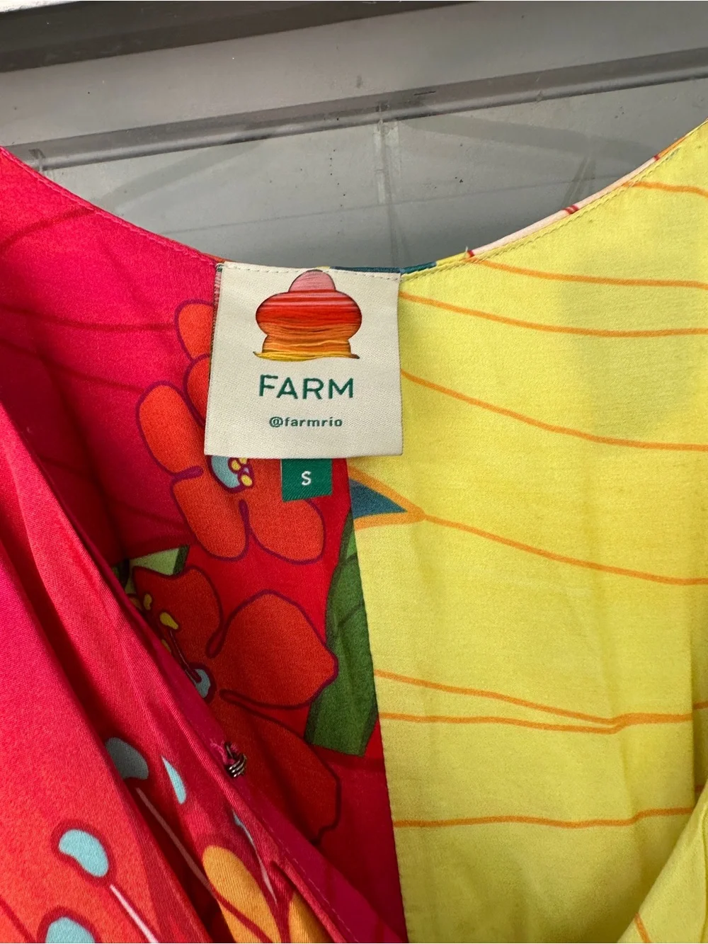 FARM Rio Multicolor Wrap Mini Dress Small - Picture 6 of 13